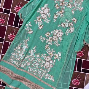 Worked Unstitched Kurti Material