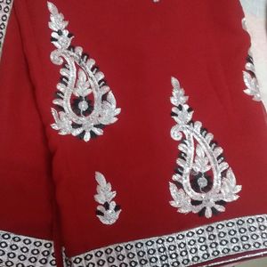 Saree One Time Used With Blouse