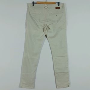 Cream Cotton Pant For Men's