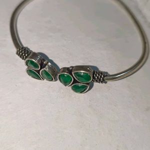 Silver Replica Stone Embeded Bangle