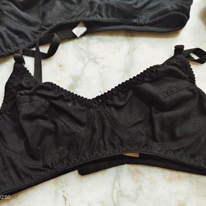 PACK OF 6 BLACK BRA