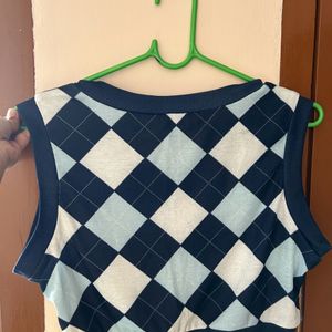 checked vest, Never Worn Before