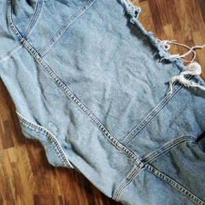 Crop Oversized Denim Jacket!