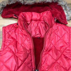 Brand new womens red sleeveless jacket