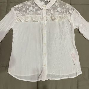 ONLYShirt with Lace Panel