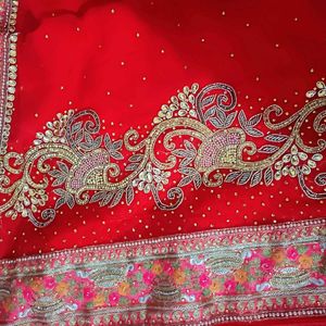 Ravishing Red Heavy Bridal Saree..🔥