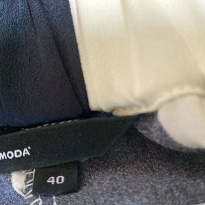 Vero Moda white & Blue Trouser