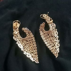 American Diamond Long Earrings