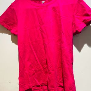 Rose Colour T Shirt For Women