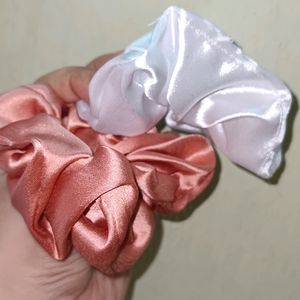 Premium Satin Scrunchies Combo