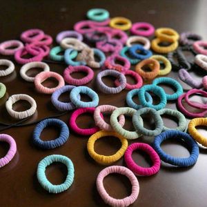 Soft Cotton Hair Ties for women Pack Of 15