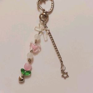 Handmade Strawberry Keychain🍓𐙚🧸ྀི