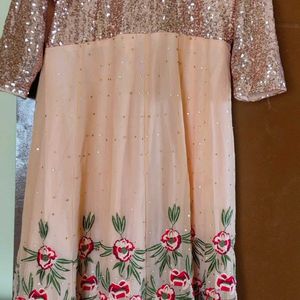 Beautiful Wedding Wear Gown Dupatta Churidaar