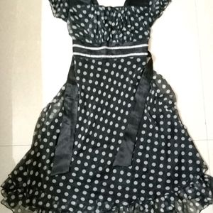 Black Polka dots dress