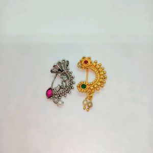 30 Rs Off Brand New Press Nath Nose Ring Combo