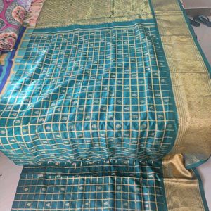 Sea green Silk Saree