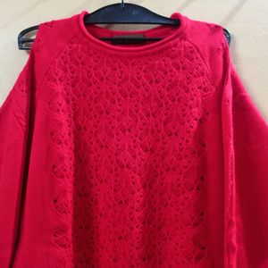 Designer Shoulder Cut Woolen Top