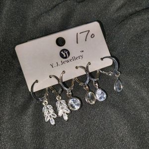 Korean Earrings Set of 3