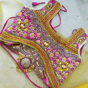 Heavy Work Lehnga Choli For Kids