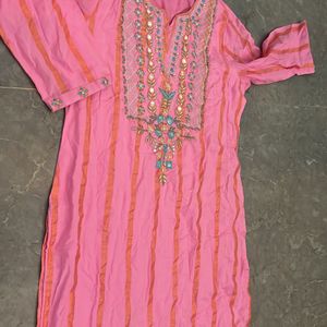 Traditional Cotton Blend Stylish Kurti For Women