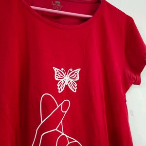 RED COTTON TSHIRT