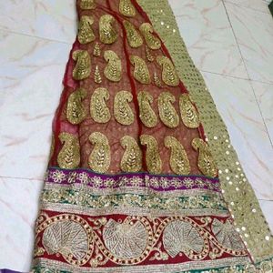 Beatiful Bridal Saree With Blouse