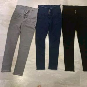 PACK OF 3DENIM FUR JEANS