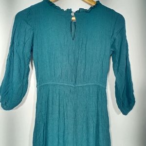 AND Dark Green Flared Women's Dress