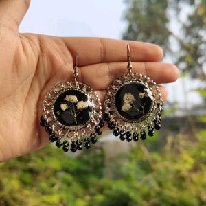 Resin Black Jhumka