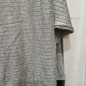 Grey Pancho Top L Upto 2xl