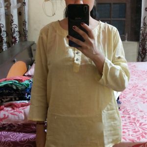 Light Yellow Kurta