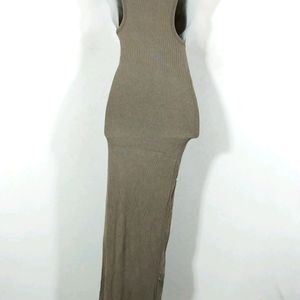 Forever 21 Grey Sleeveless Bodycon Dress (Women)