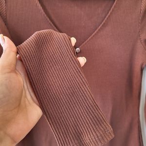 H&M Brown Cardigan/ Size-S