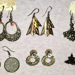 Combo Of Stylish Ear Rings - 6 Set