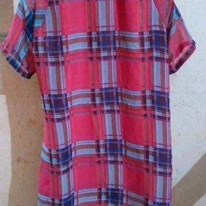 Pink Checks Full Shirt