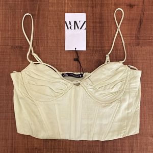 Zara Lime Green Corset Top