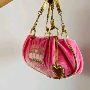 Princess Glam cute velvet trendy handbag