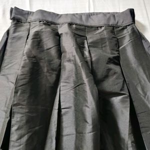 Pleated Full Length Skirt