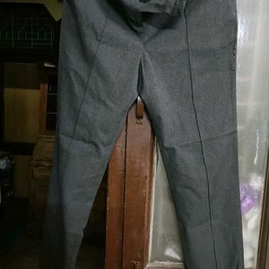 Casual Grey Trouser For Women In 32 Waist