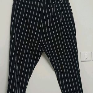 Black Stripe Pant