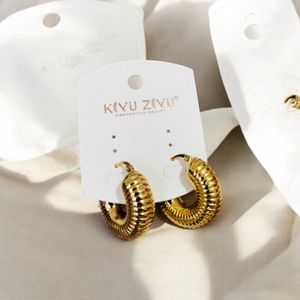 Anti-tarnish hoop earrings