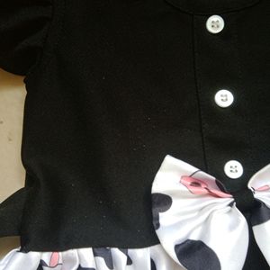 Girl's Black & White Frock