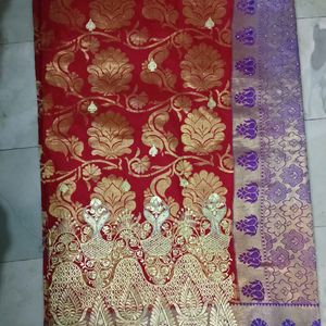 ♥️ Red Colour Designer Saree 🥰