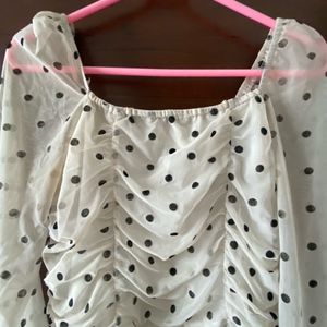 Urbanic Polka Dot Top Women