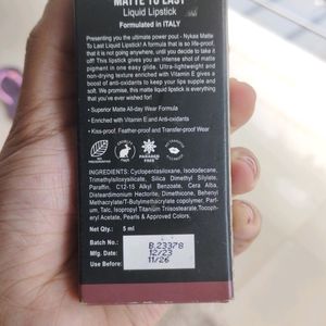 Nykaa Matte To Last Lipstick