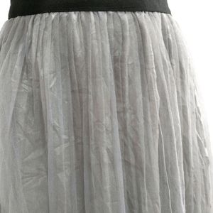 Summer Lace Mesh Midi Skirt