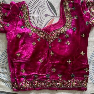 Handwork Heavy Saree For Wedding Reception