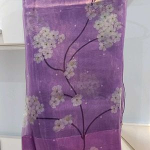 Digital Print Organza Saree