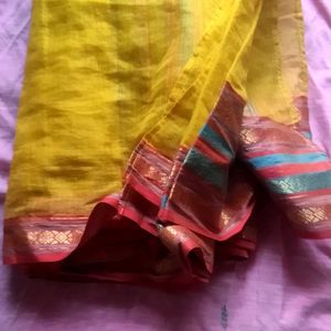 Beautiful yellow Saree