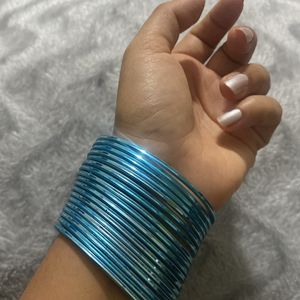 Blue Metal Bangles